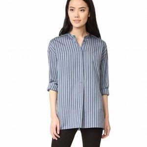 Vince silk stripe tunic